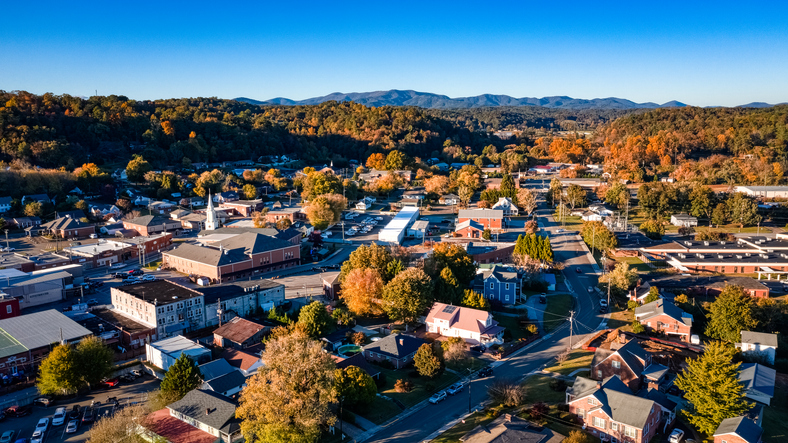 Aerial view of Macon, Georgia